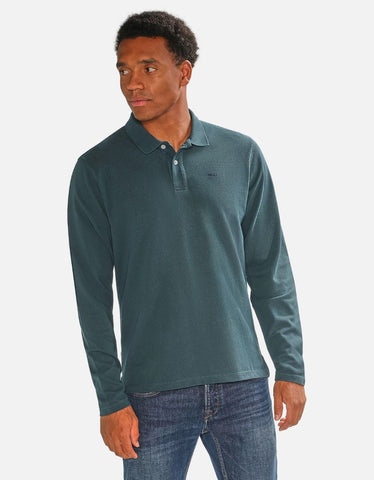 McGregor, Long Sleeves Pique Green Polo Shirt