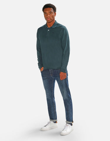 McGregor, Long Sleeves Pique Green Polo Shirt