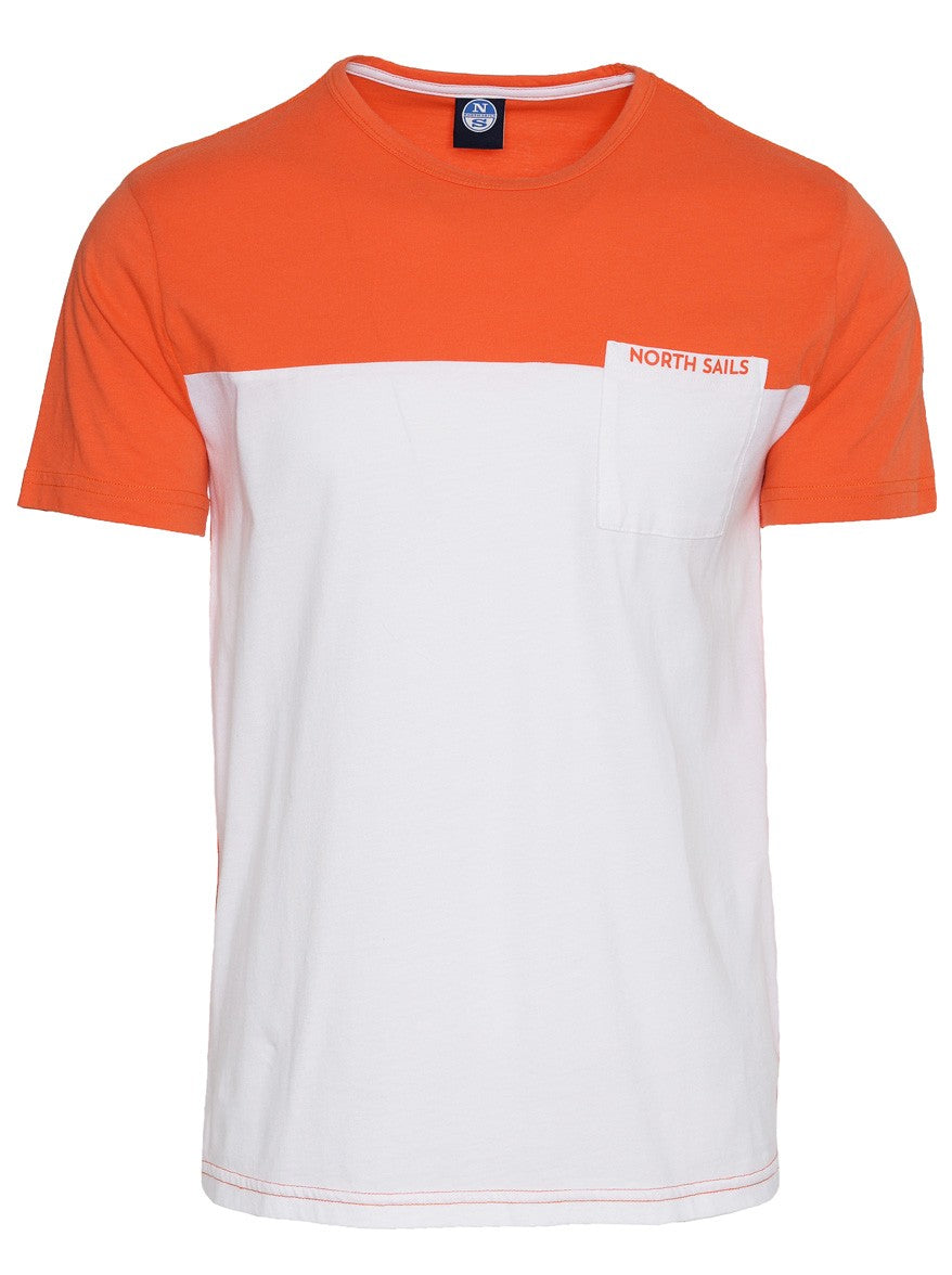 North Sails, Orange-White T-shirt