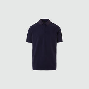 North Sails By Maserati, Navy Blue Technical Pique Polo Shirt