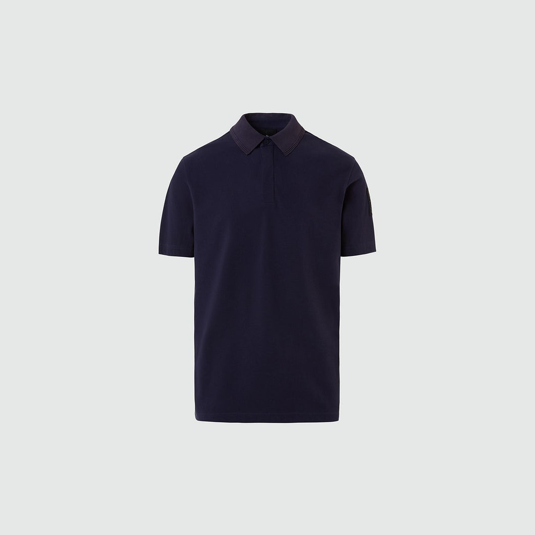 North Sails By Maserati, Navy Blue Technical Pique Polo Shirt