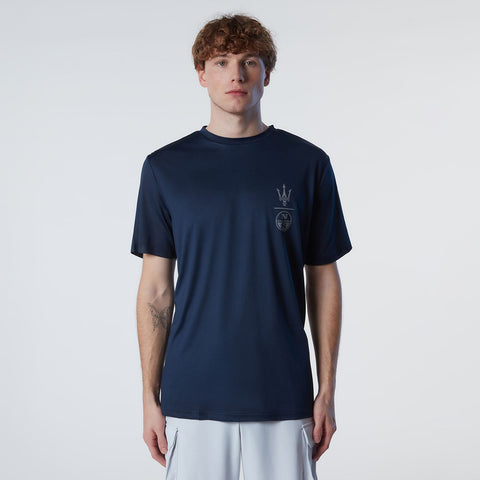 North Sails By Maserati, Navy Recycled Jersey T-Shirt